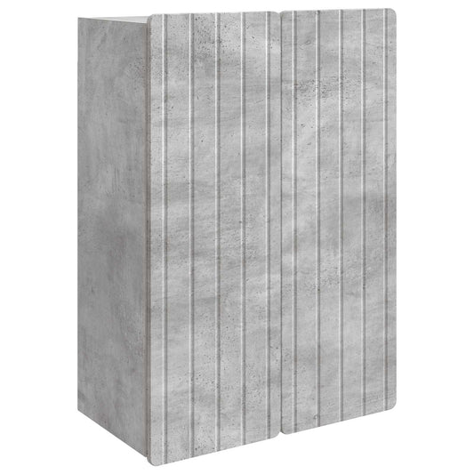Fali szekrény Betonszürke 66 x 34,5 x 92 cm Szerelt Fa