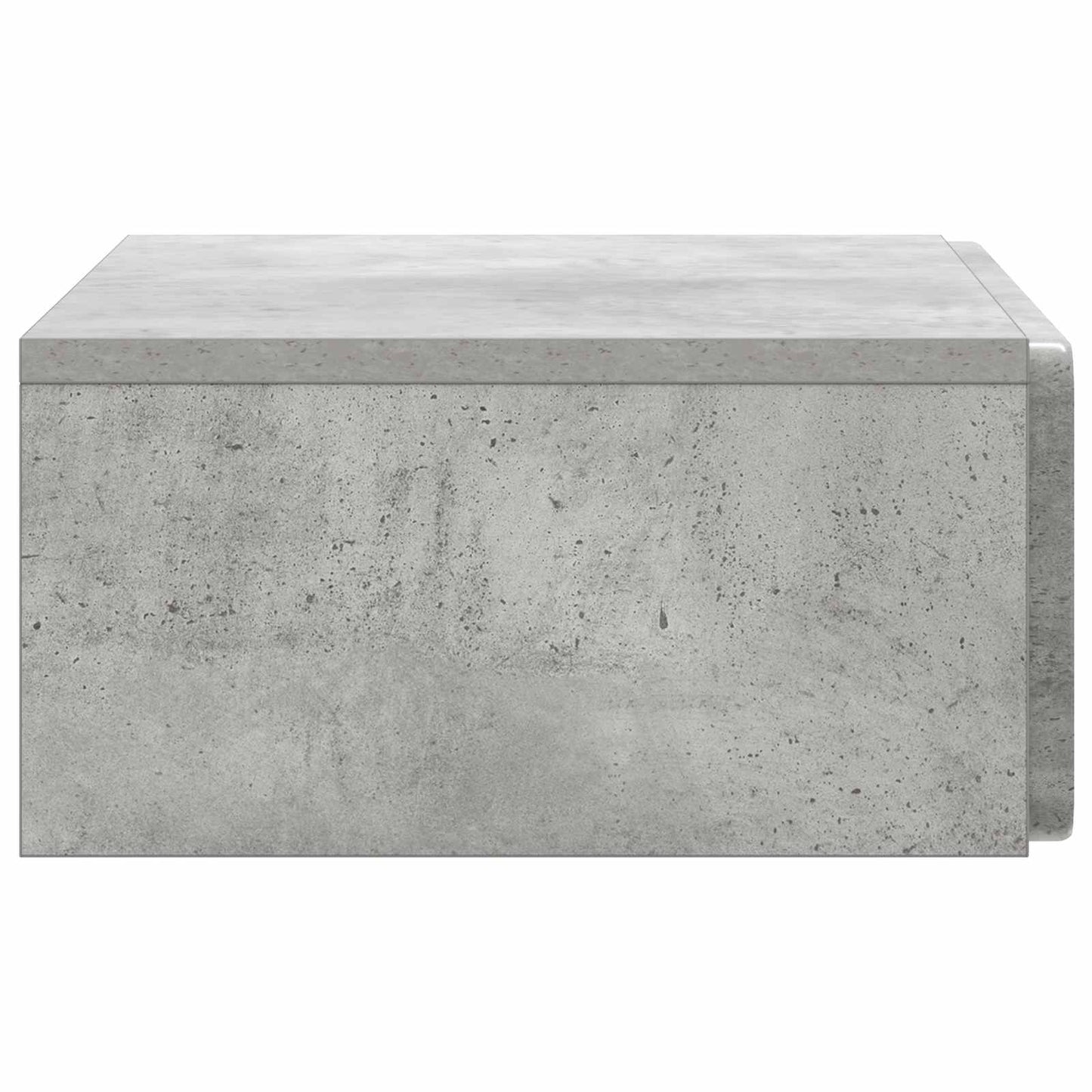 Fali oldaltábla Betonszürke 59 x 34,5 x 17 cm Szerelt Fa