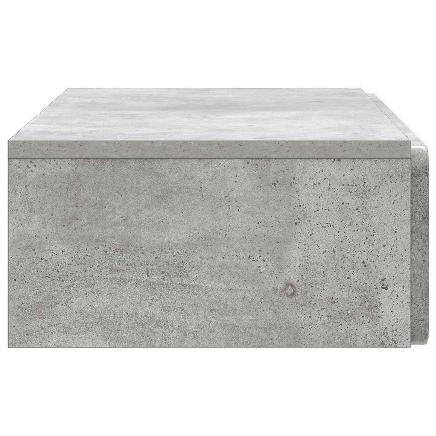 Fali oldaltábla Betonszürke 87,5 x 34,5 x 17 cm Szerelt Fa