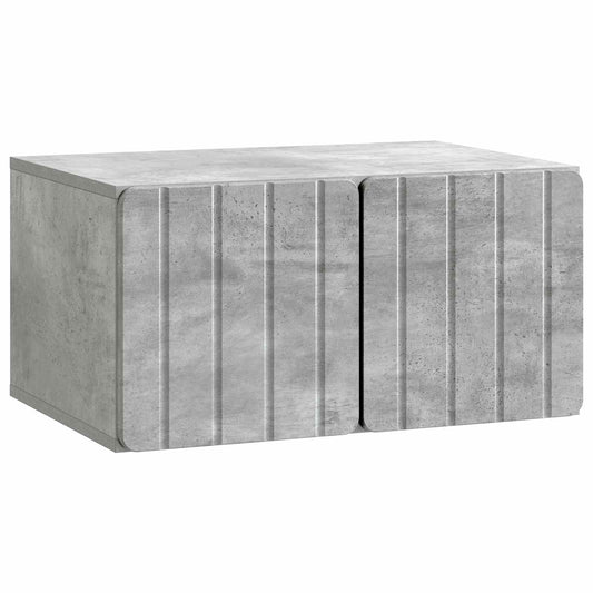 Fali TV szekrény Betonszürke 59,5 x 41 x 30 cm Szerelt Fa