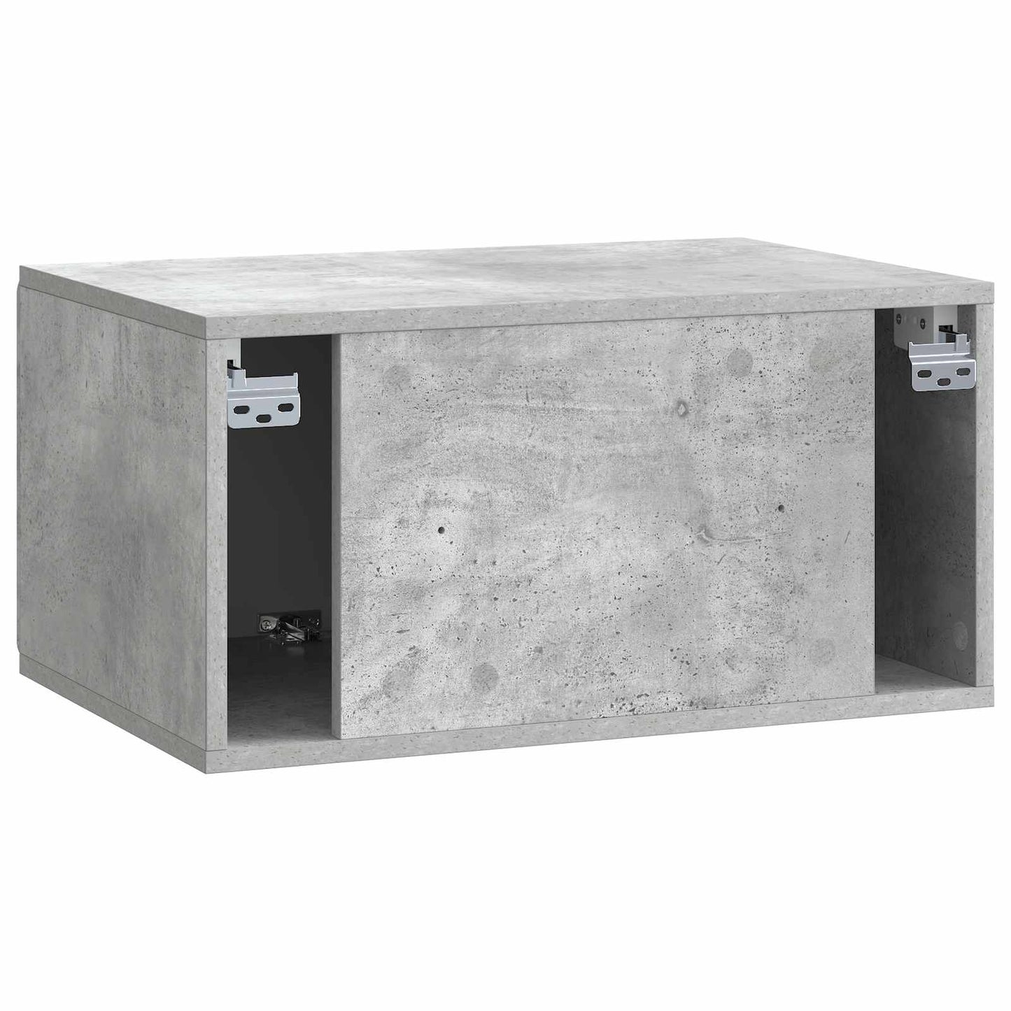 Fali TV szekrény 59,5 x 41 x 30 cm Betonszürke Szerelt Fa