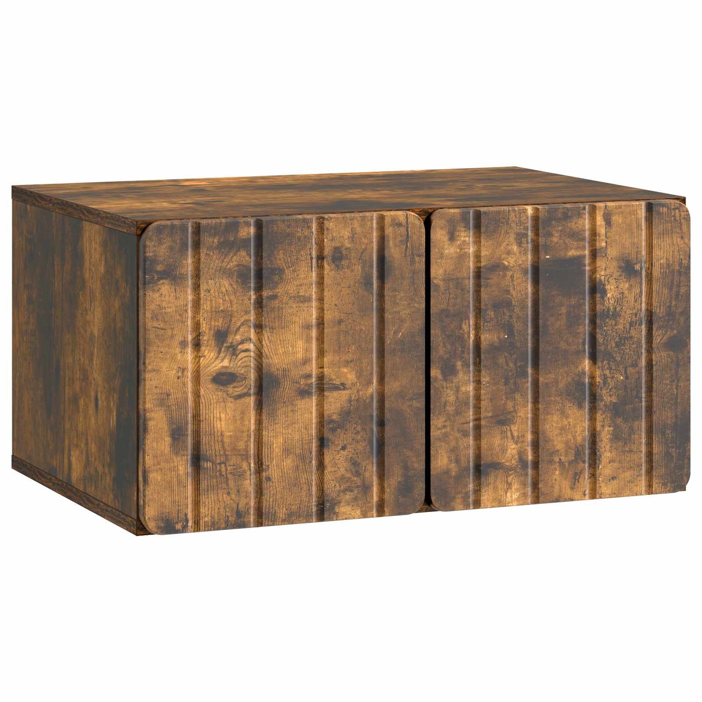 Fali TV szekrény 59,5 x 41 x 30 cm Füstös Tölgy Szerelt Fa