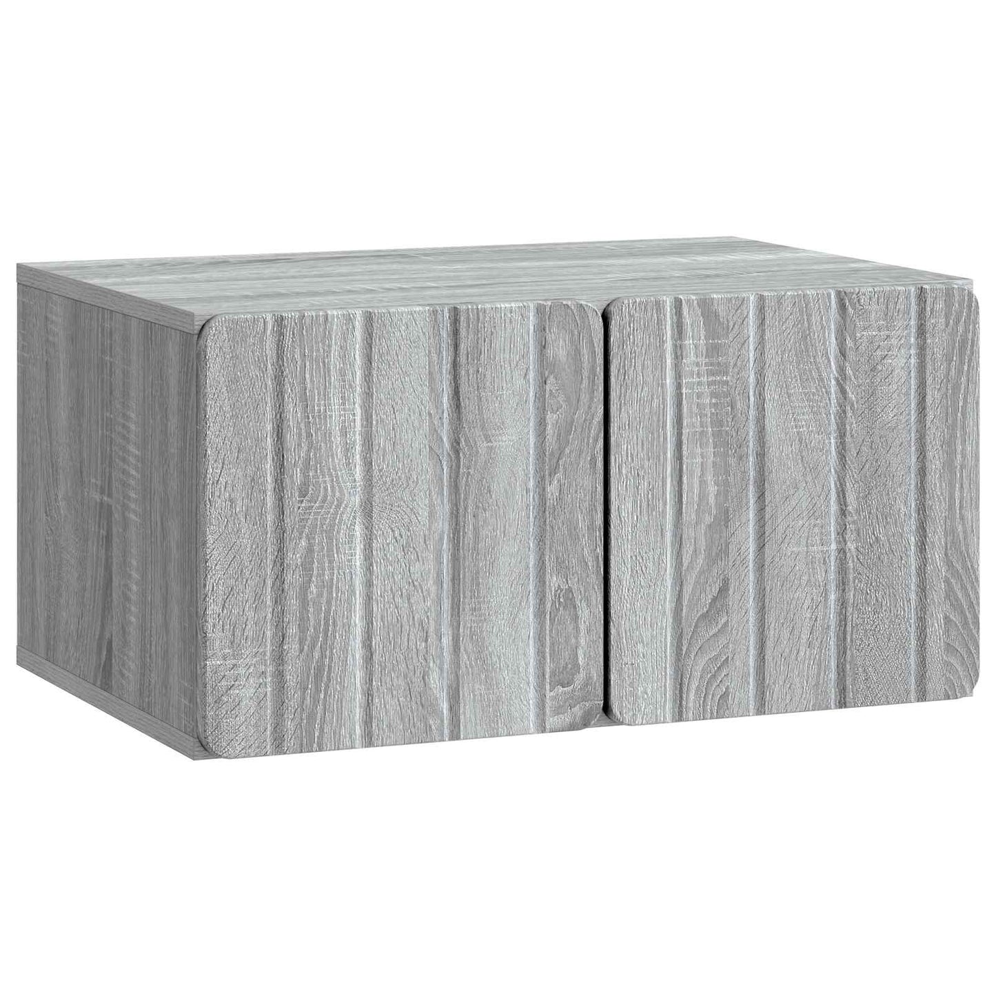 Fali TV szekrény 59,5 x 41 x 30 cm Szürke Sonoma Szerelt Fa