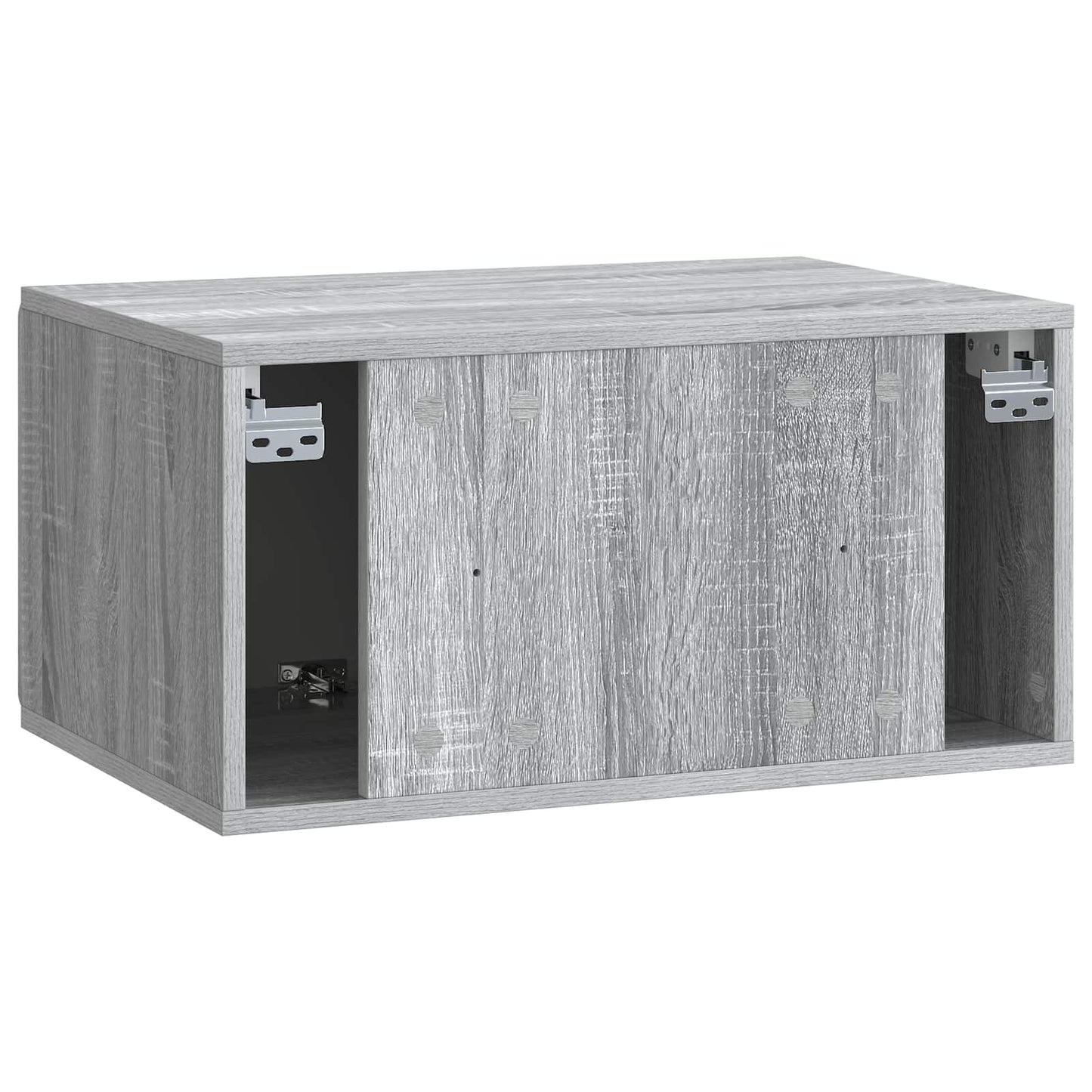 Fali TV szekrény 59,5 x 41 x 30 cm Szürke Sonoma Szerelt Fa