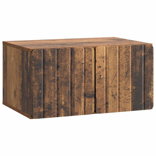 Fali TV szekrény Antik Fa 59,5 x 41 x 30 cm Szerelt Fa