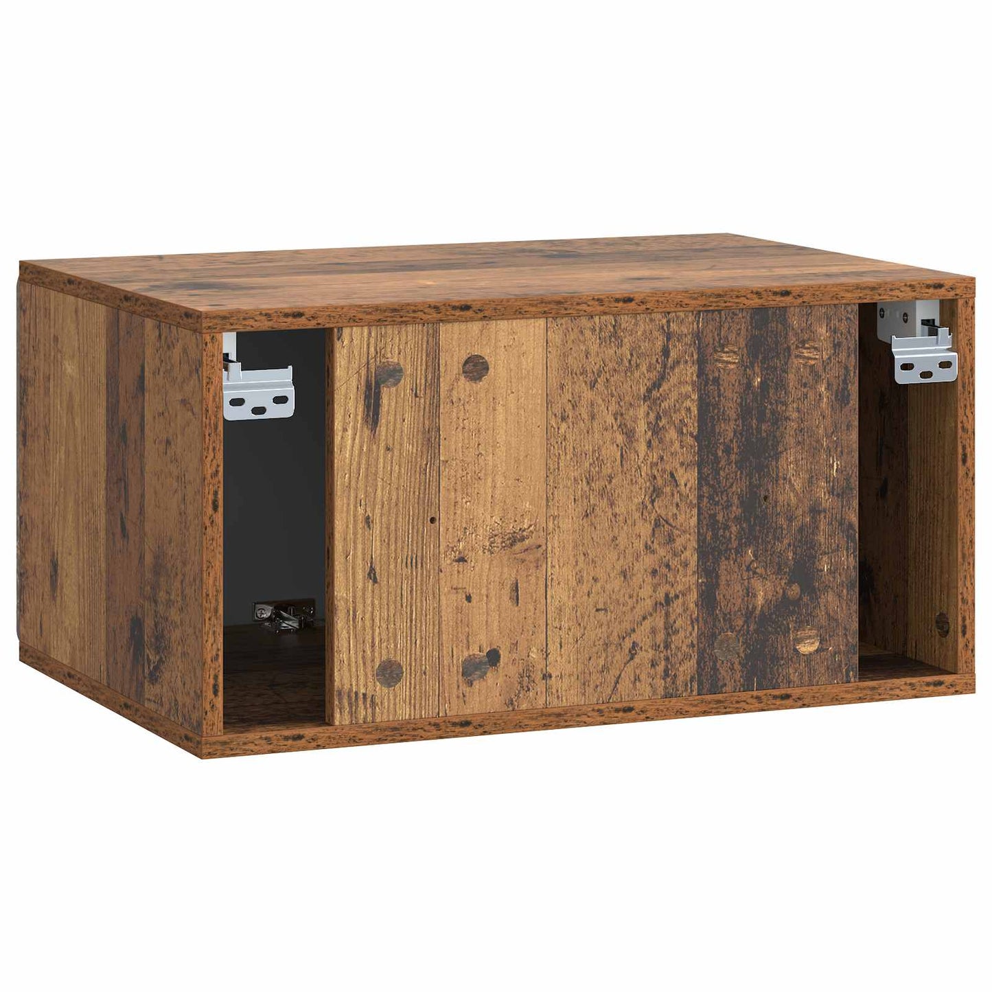 Fali TV szekrény 59,5 x 41 x 30 cm Antik Fa Szerelt Fa