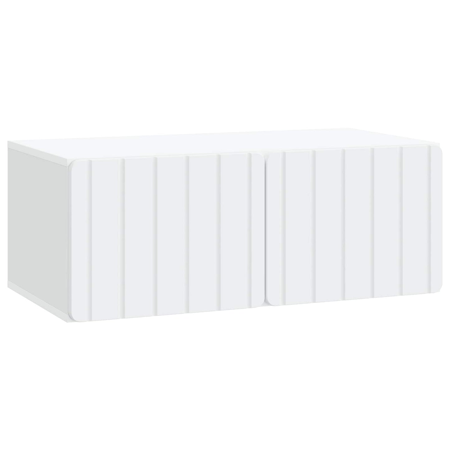 Fali TV szekrény 78,5 x 41 x 30 cm Fehér Szerelt Fa
