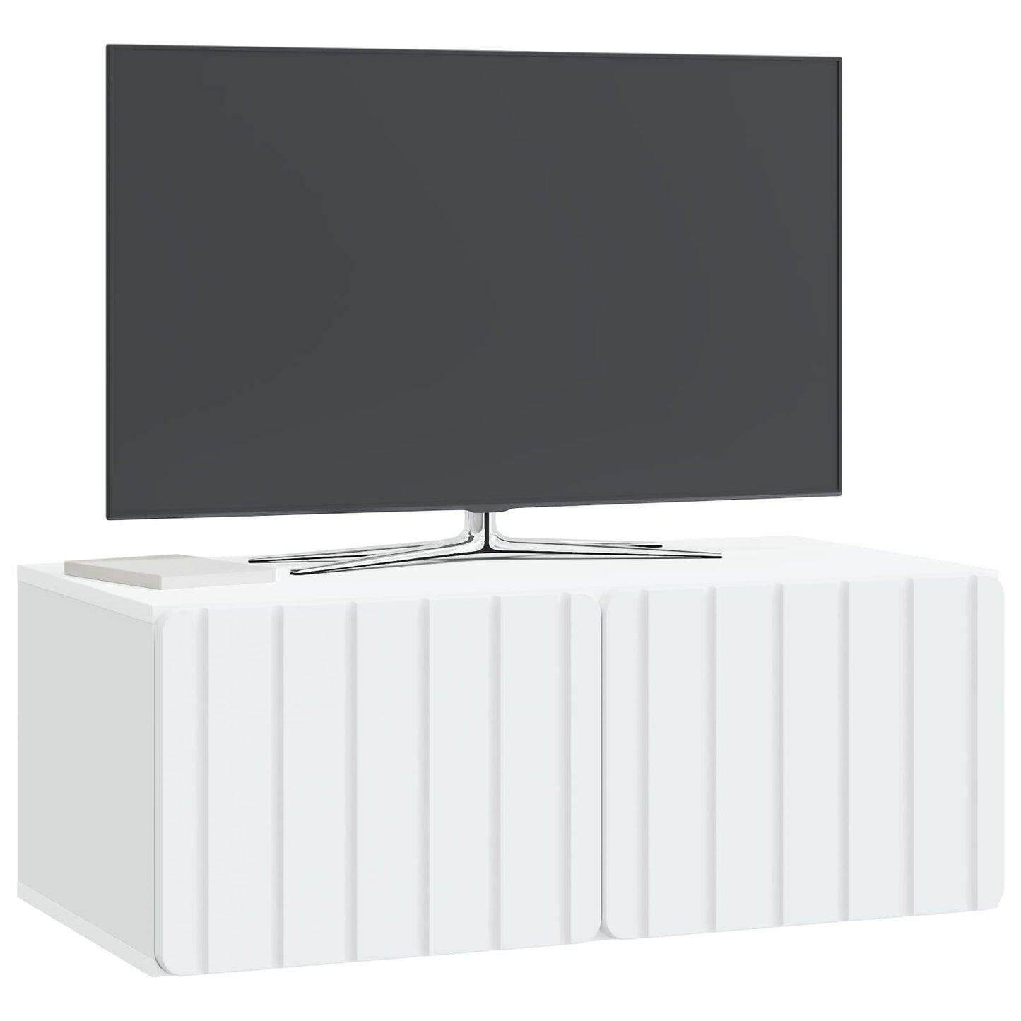 Fali TV szekrény 78,5 x 41 x 30 cm Fehér Szerelt Fa