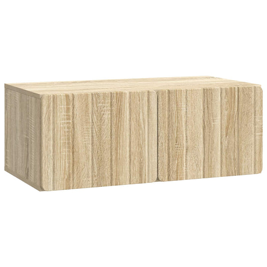 Fali TV szekrény Sonoma Tölgy 78,5 x 41 x 30 cm Szerelt Fa