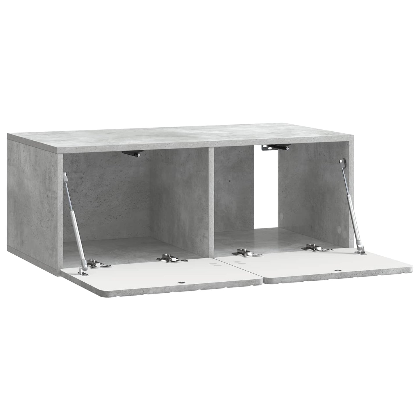 Fali TV szekrény 78,5 x 41 x 30 cm Betonszürke Szerelt Fa