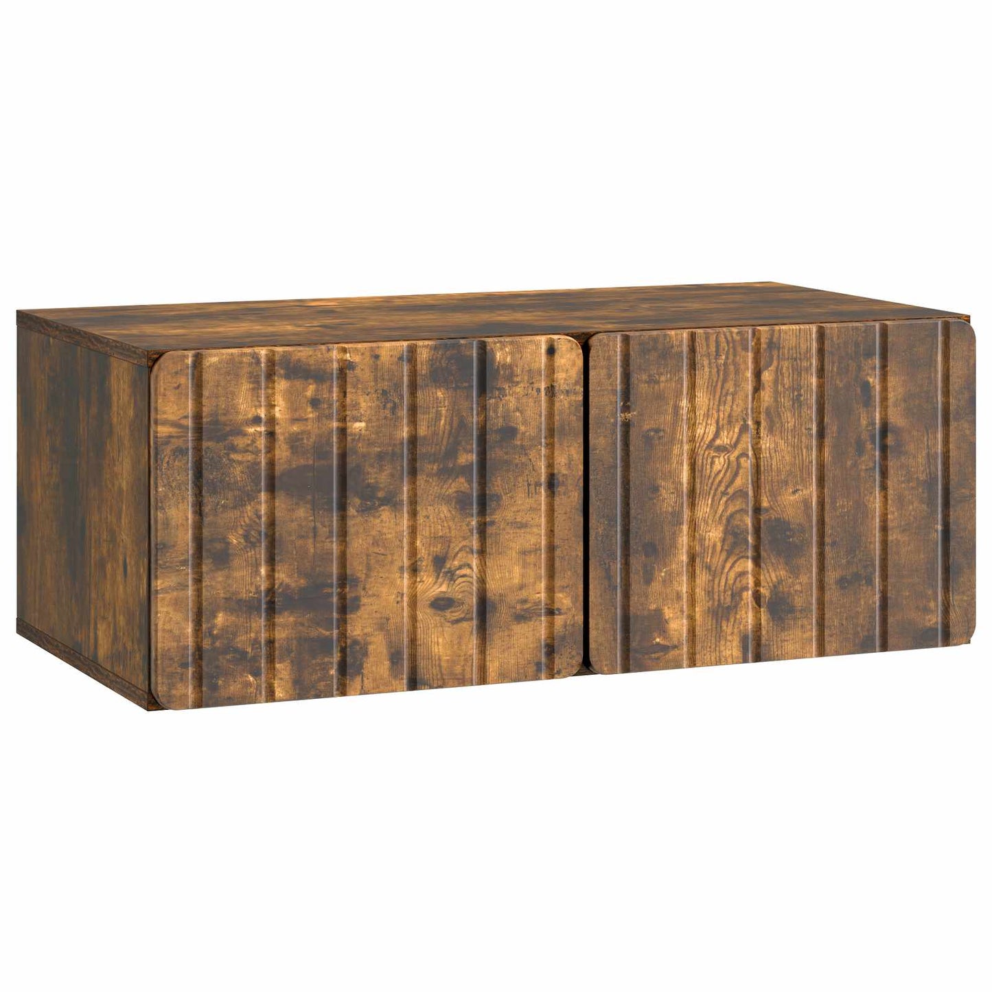 Fali TV szekrény 78,5 x 41 x 30 cm Füstös Tölgy Szerelt Fa