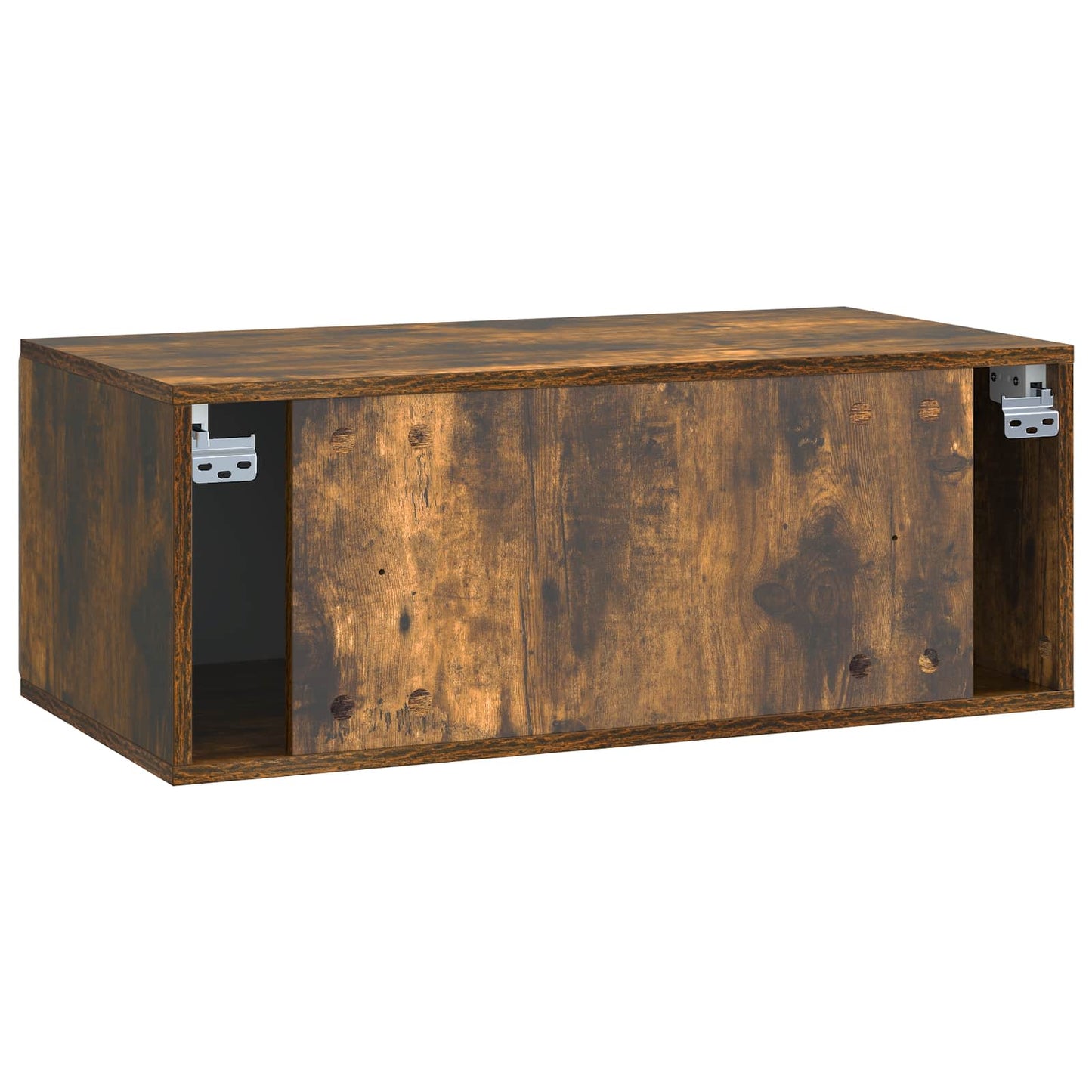 Fali TV szekrény 78,5 x 41 x 30 cm Füstös Tölgy Szerelt Fa