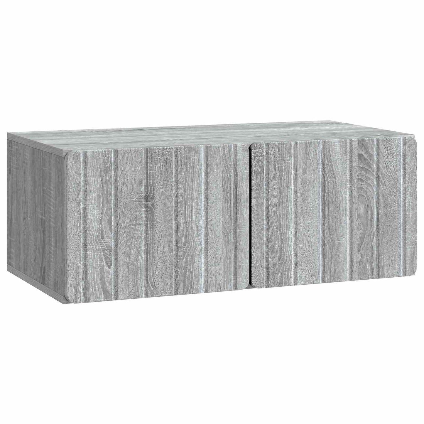 Fali TV szekrény 78,5 x 41 x 30 cm Szürke Sonoma Szerelt Fa