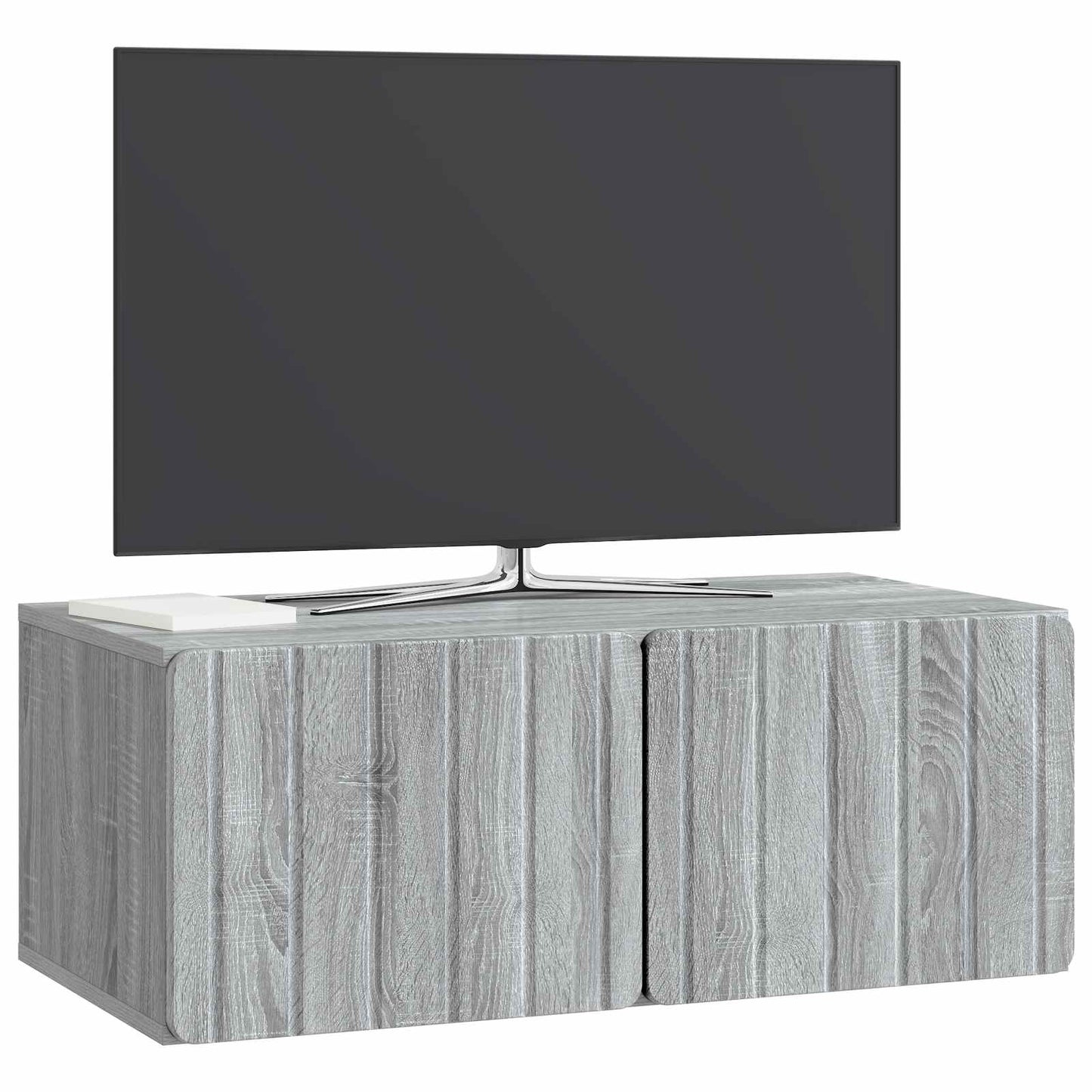 Fali TV szekrény 78,5 x 41 x 30 cm Szürke Sonoma Szerelt Fa