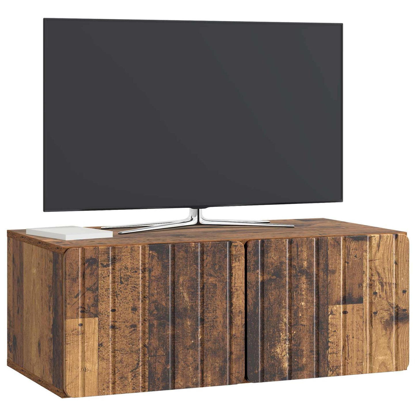 Fali TV szekrény 78,5 x 41 x 30 cm Antik Fa Szerelt Fa