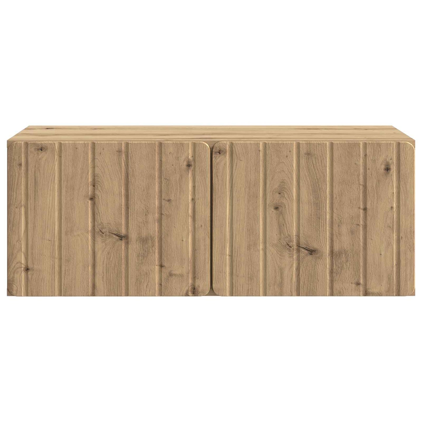 Fali TV szekrény 78,5 x 41 x 30 cm Kézműves Tölgy Szerelt Fa