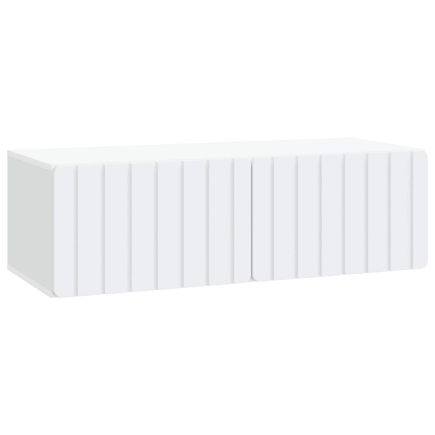 Fali TV szekrény 98 x 41 x 30 cm Fehér Szerelt Fa