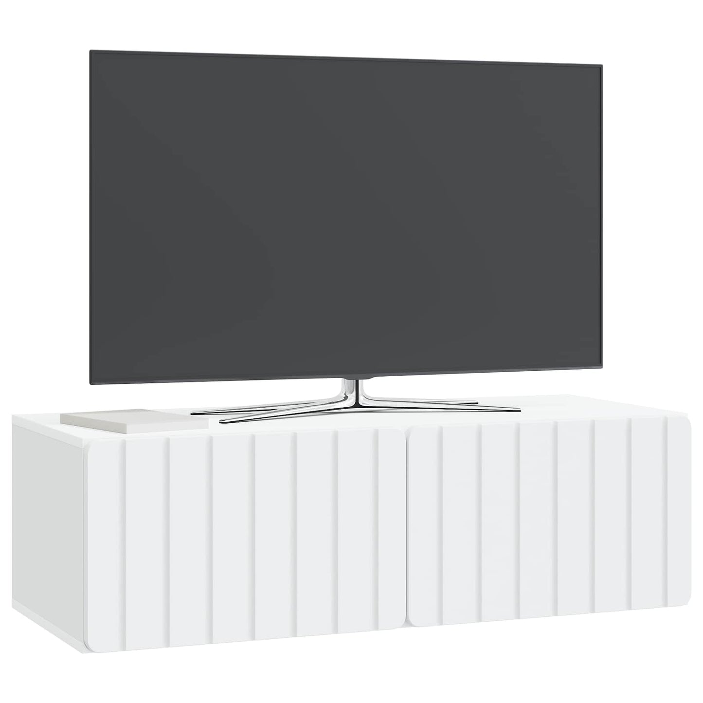 Fali TV szekrény 98 x 41 x 30 cm Fehér Szerelt Fa