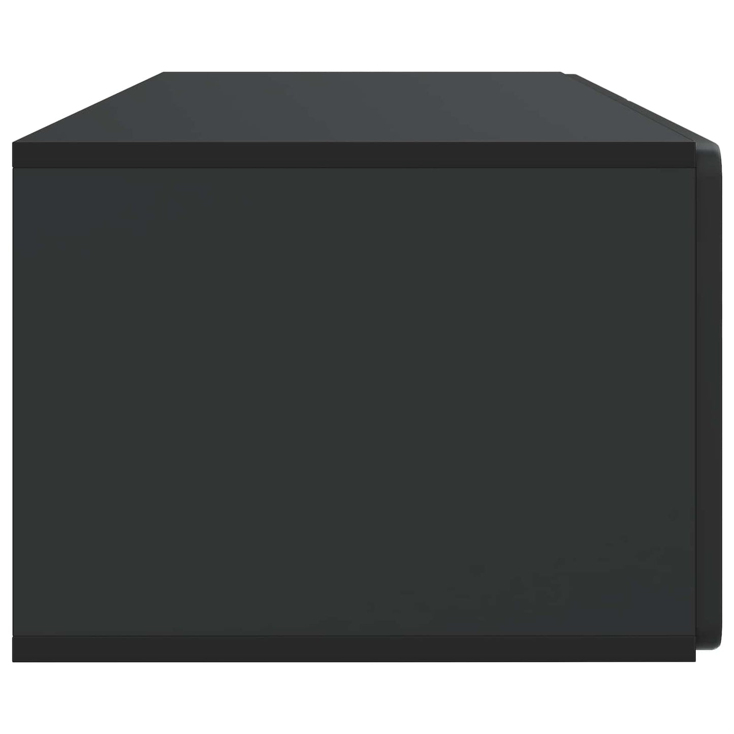 Fali TV szekrény 98 x 41 x 30 cm Fekete Szerelt Fa