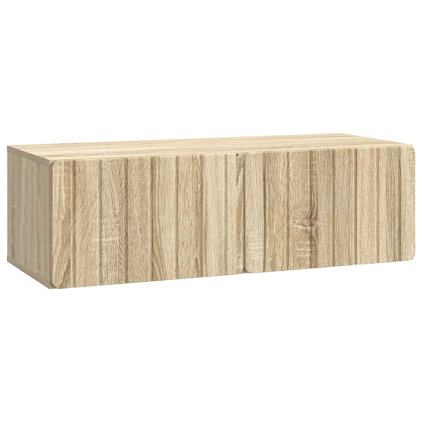 Fali TV szekrény Sonoma Tölgy 98 x 41 x 30 cm Szerelt Fa