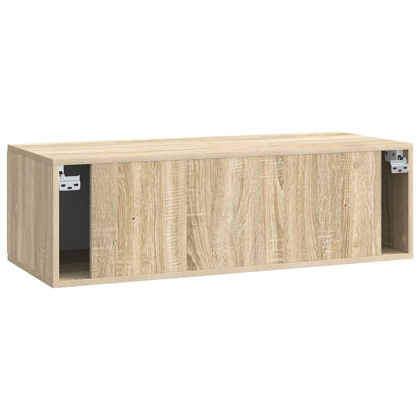 Fali TV szekrény Sonoma Tölgy 98 x 41 x 30 cm Szerelt Fa