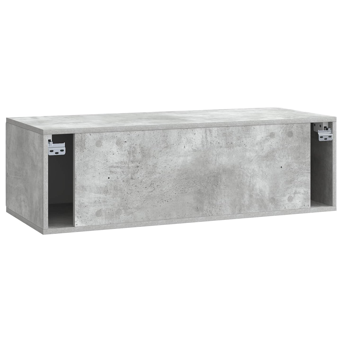 Fali TV szekrény 98 x 41 x 30 cm Betonszürke Szerelt Fa