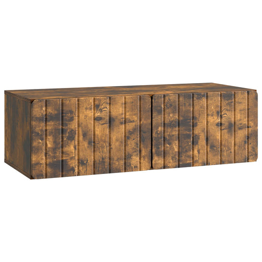 Fali TV szekrény Füstös Tölgy 98 x 41 x 30 cm Szerelt Fa