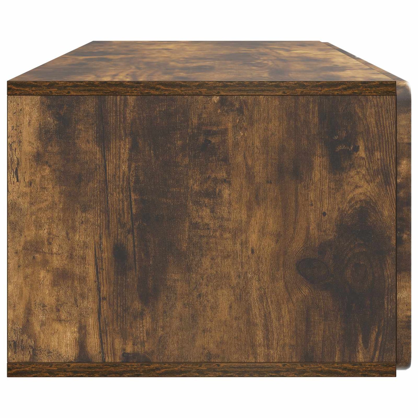 Fali TV szekrény 98 x 41 x 30 cm Füstös Tölgy Szerelt Fa