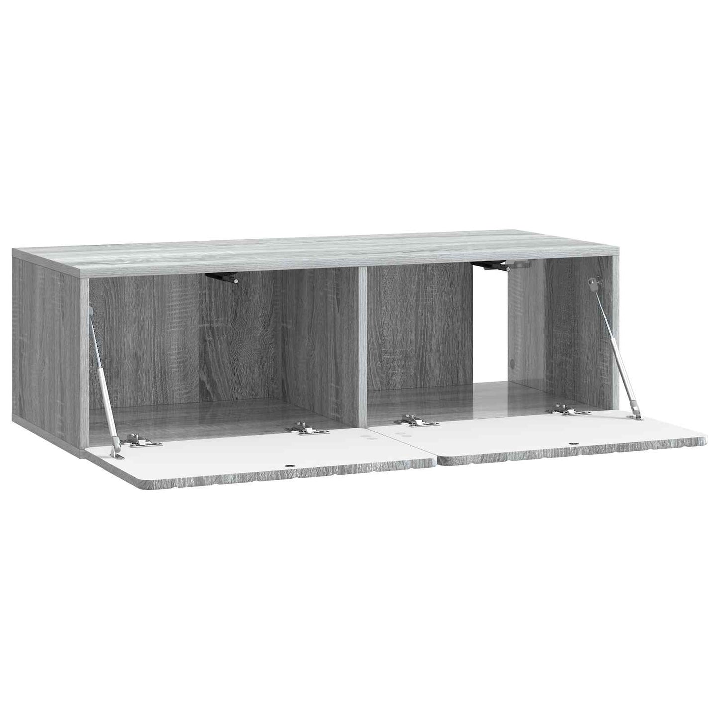 Fali TV szekrény 98 x 41 x 30 cm Szürke Sonoma Szerelt Fa