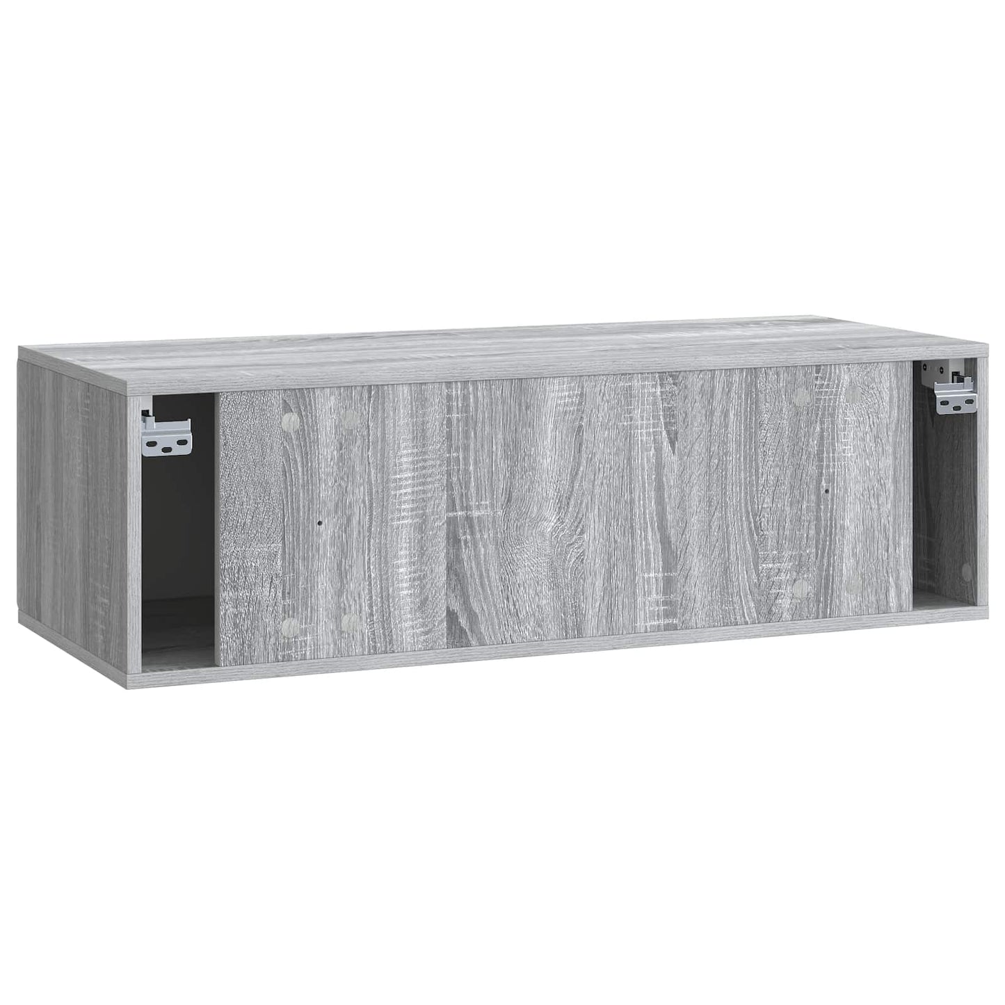 Fali TV szekrény 98 x 41 x 30 cm Szürke Sonoma Szerelt Fa