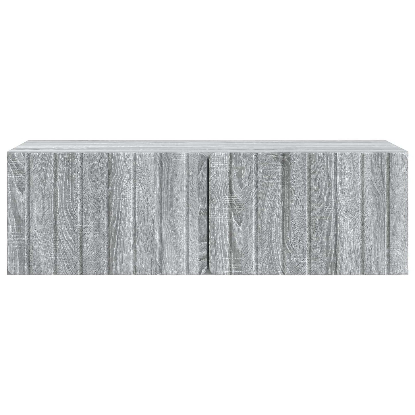 Fali TV szekrény 98 x 41 x 30 cm Szürke Sonoma Szerelt Fa
