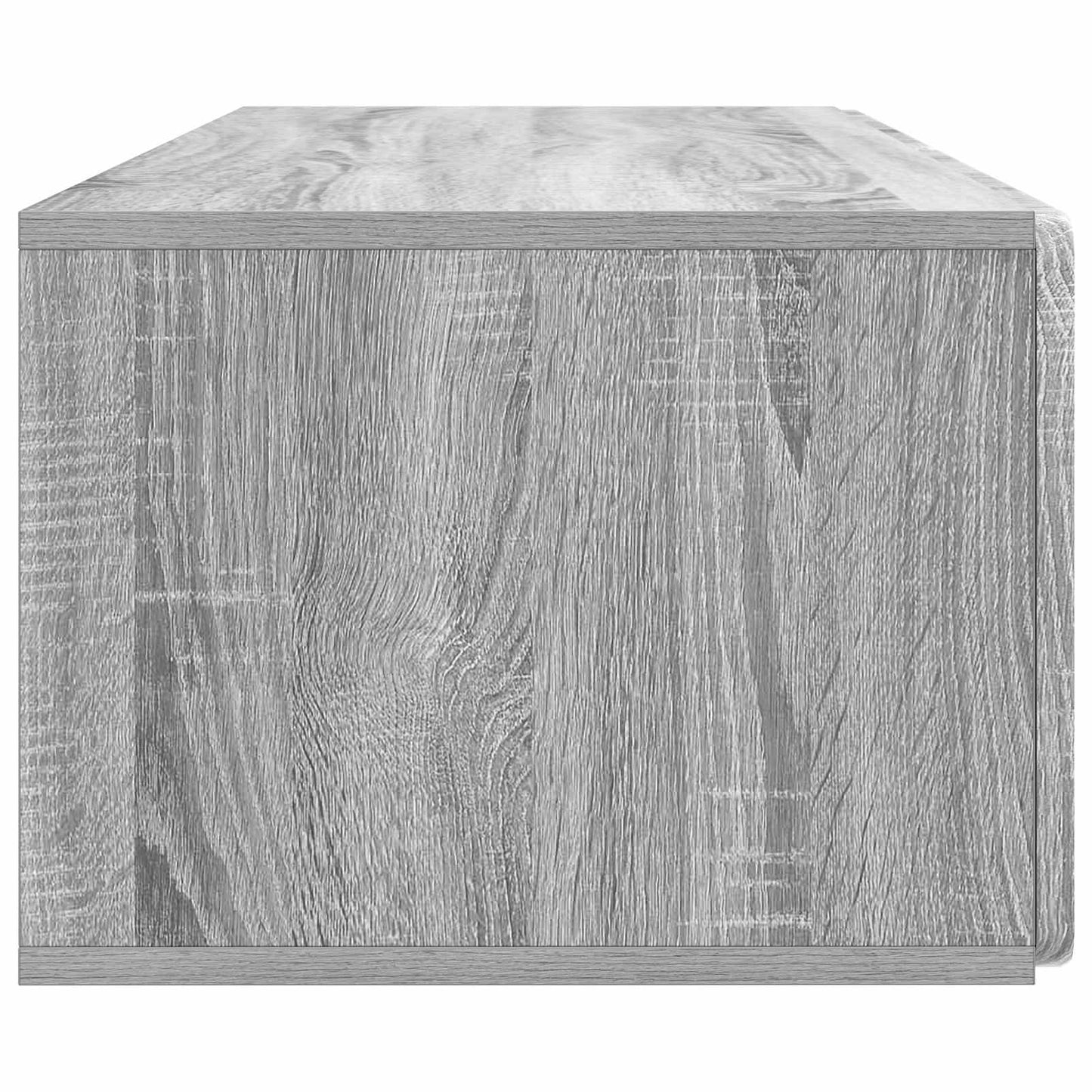 Fali TV szekrény 98 x 41 x 30 cm Szürke Sonoma Szerelt Fa
