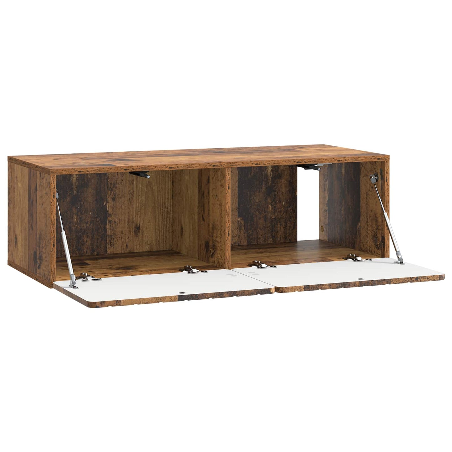 Fali TV szekrény 98 x 41 x 30 cm Antik Fa Szerelt Fa
