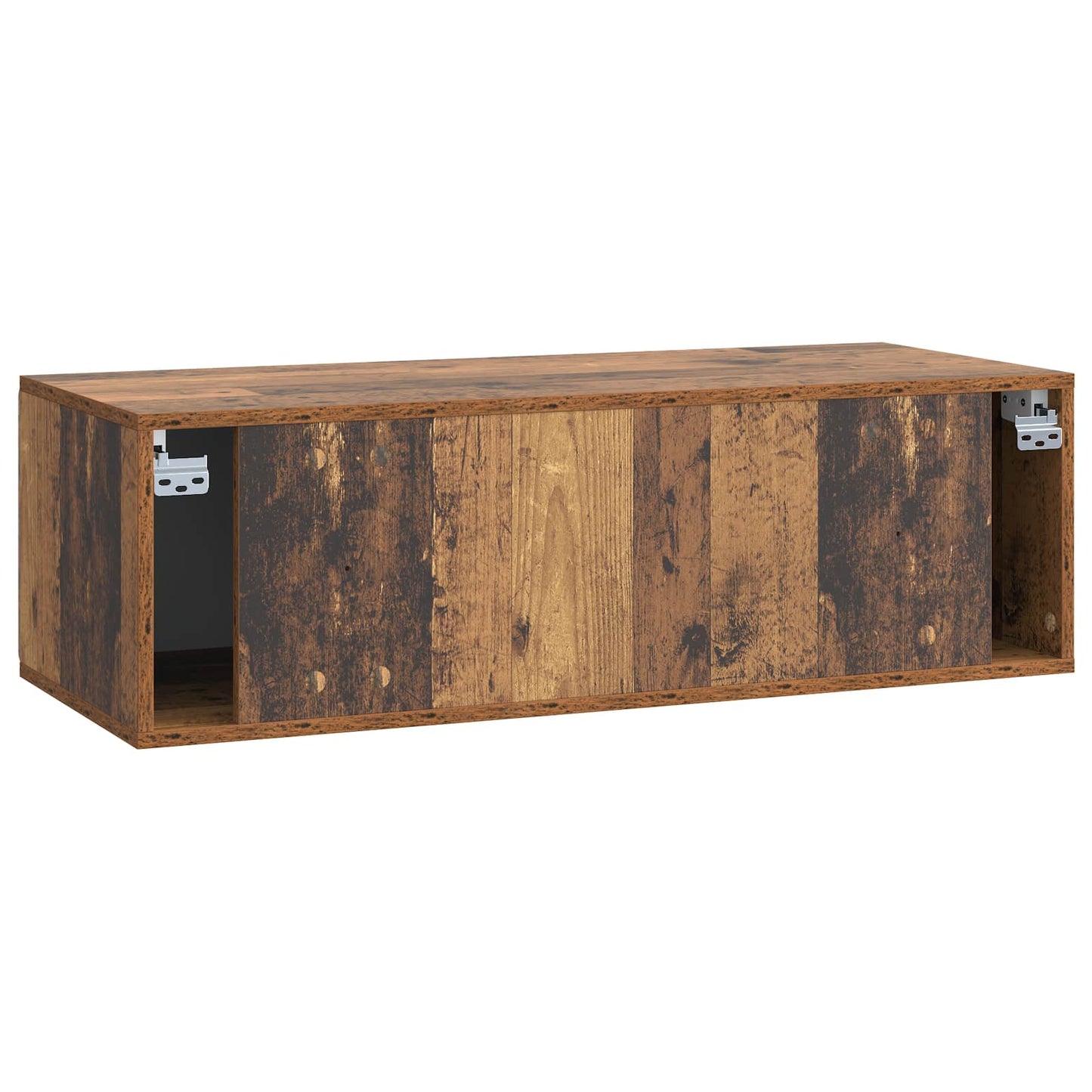 Fali TV szekrény 98 x 41 x 30 cm Antik Fa Szerelt Fa