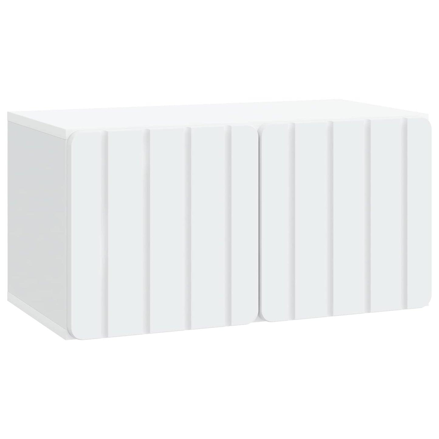 Fali TV szekrény 59,5 x 31 x 30 cm Fehér Szerelt Fa