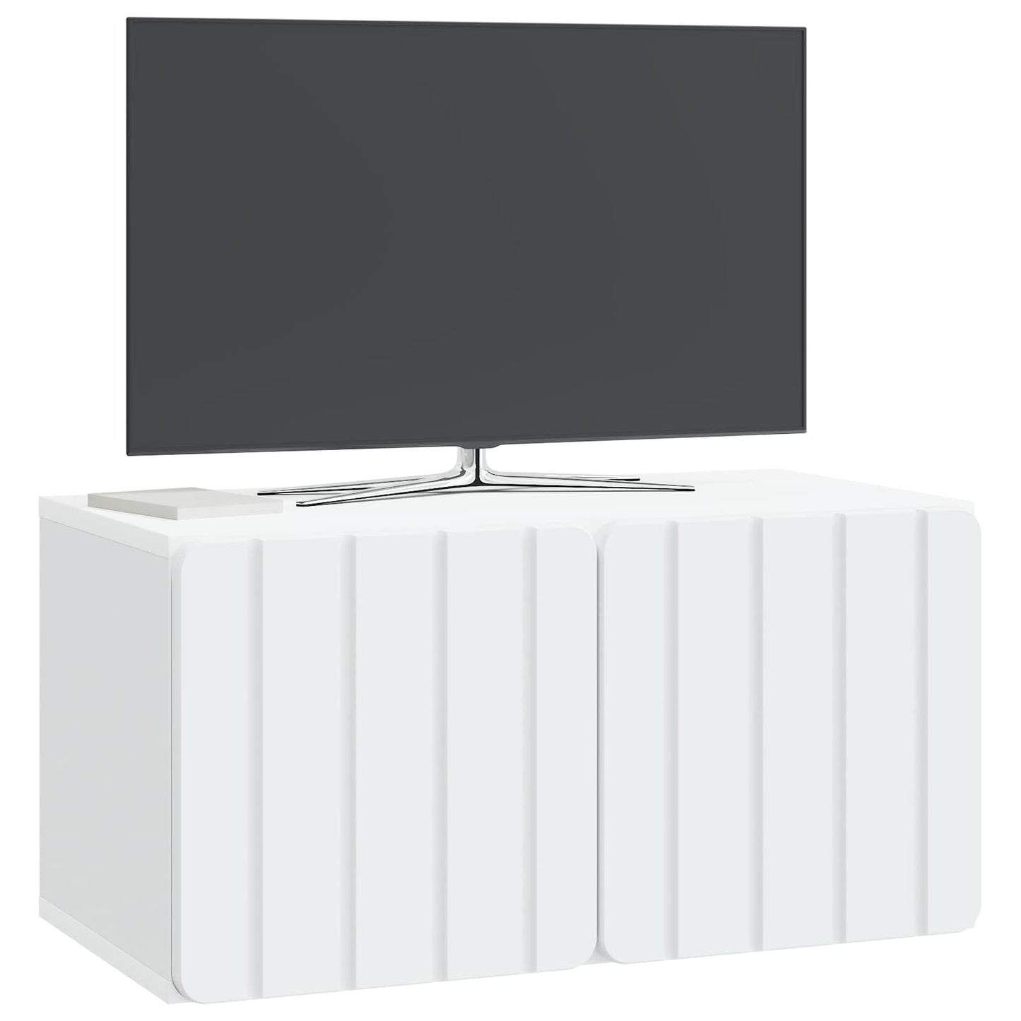 Fali TV szekrény 59,5 x 31 x 30 cm Fehér Szerelt Fa