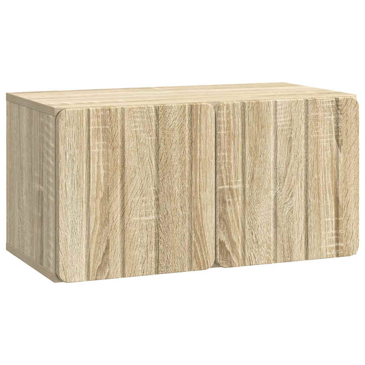 Fali TV szekrény Sonoma Tölgy 59,5 x 31 x 30 cm Szerelt Fa