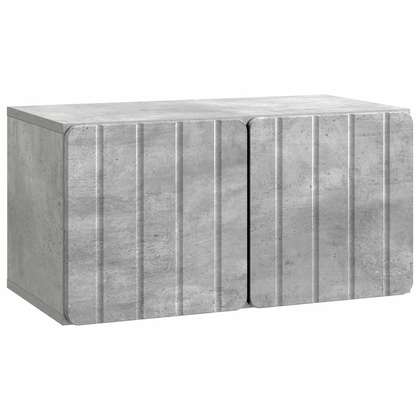 Fali TV szekrény 59,5 x 31 x 30 cm Betonszürke Szerelt Fa
