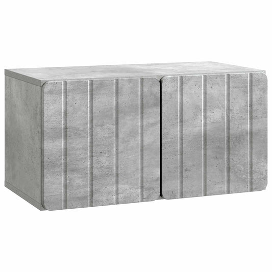Fali TV szekrény Betonszürke 59,5 x 31 x 30 cm Szerelt Fa