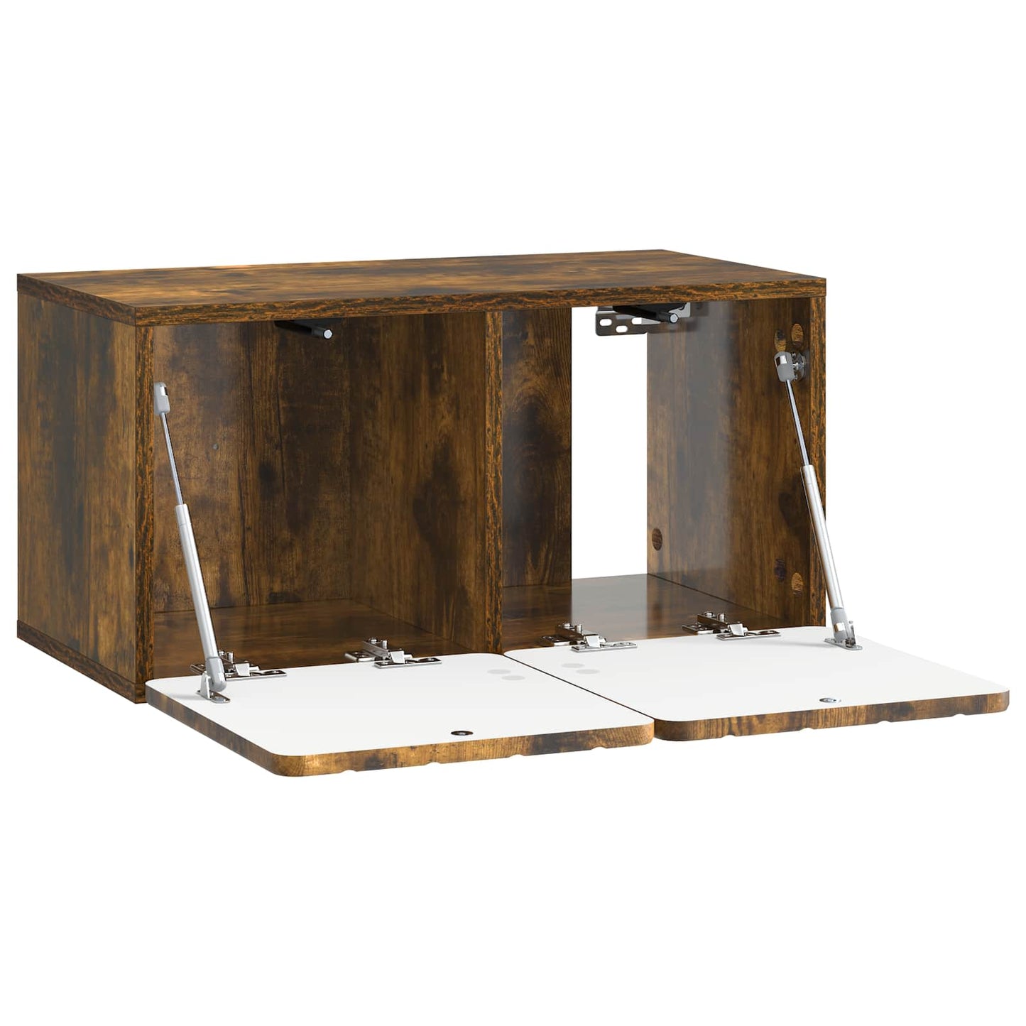 Fali TV szekrény 59,5 x 31 x 30 cm Füstös Tölgy Szerelt Fa