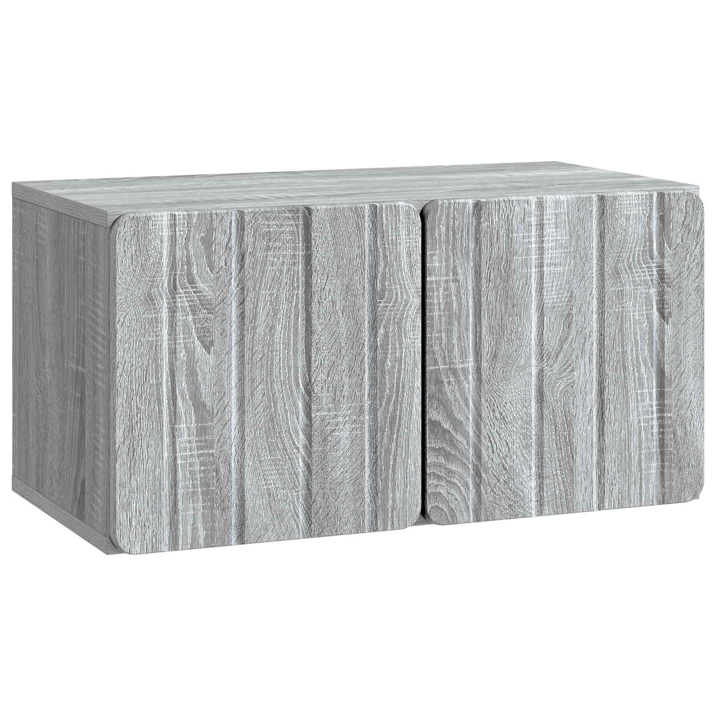 Fali TV szekrény 59,5 x 31 x 30 cm Szürke Sonoma Szerelt Fa