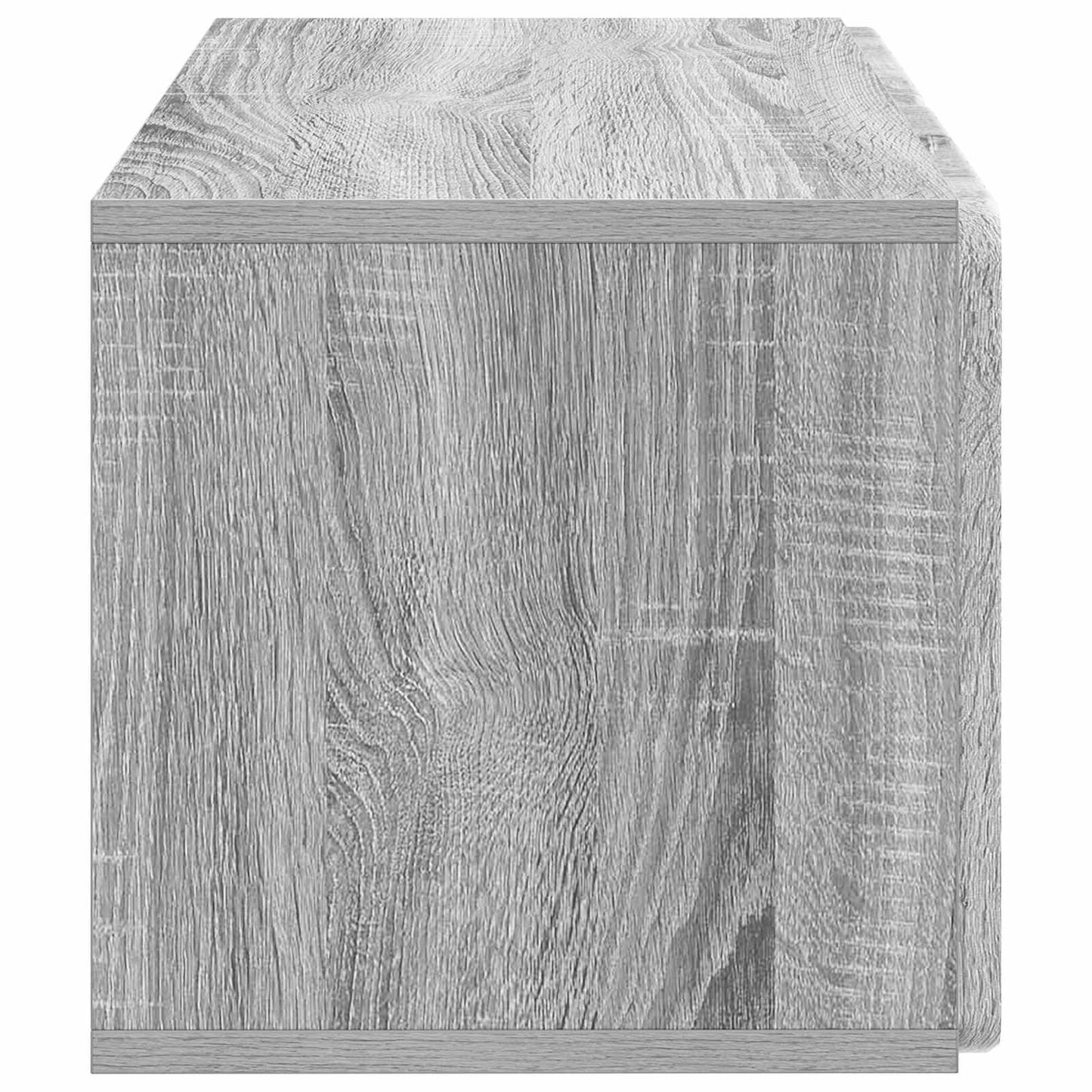 Fali TV szekrény 59,5 x 31 x 30 cm Szürke Sonoma Szerelt Fa