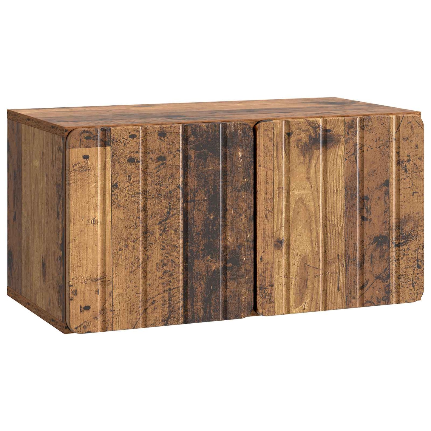 Fali TV szekrény 59,5 x 31 x 30 cm Antik Fa Szerelt Fa