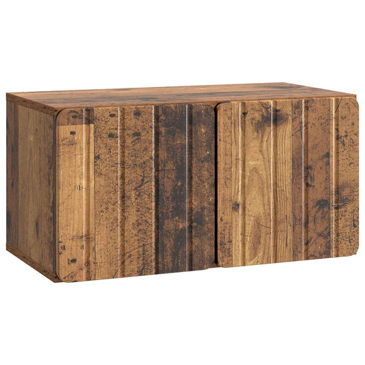 Fali TV szekrény Antik Fa 59,5 x 31 x 30 cm Szerelt Fa