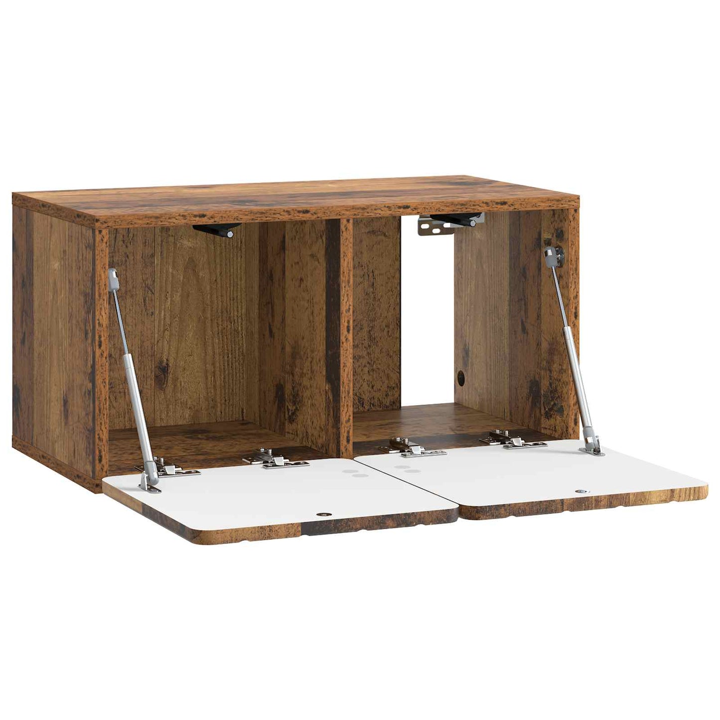 Fali TV szekrény 59,5 x 31 x 30 cm Antik Fa Szerelt Fa