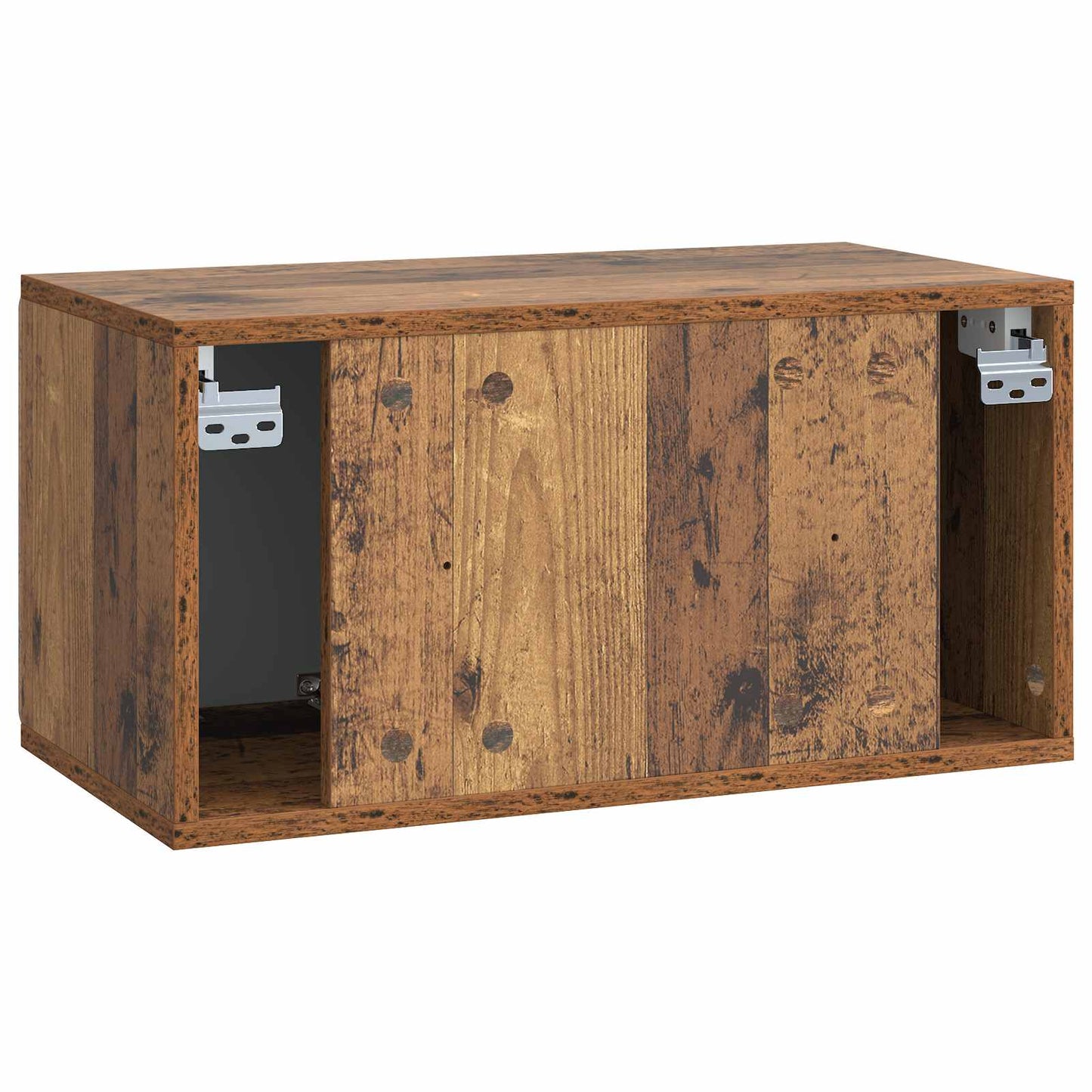 Fali TV szekrény 59,5 x 31 x 30 cm Antik Fa Szerelt Fa