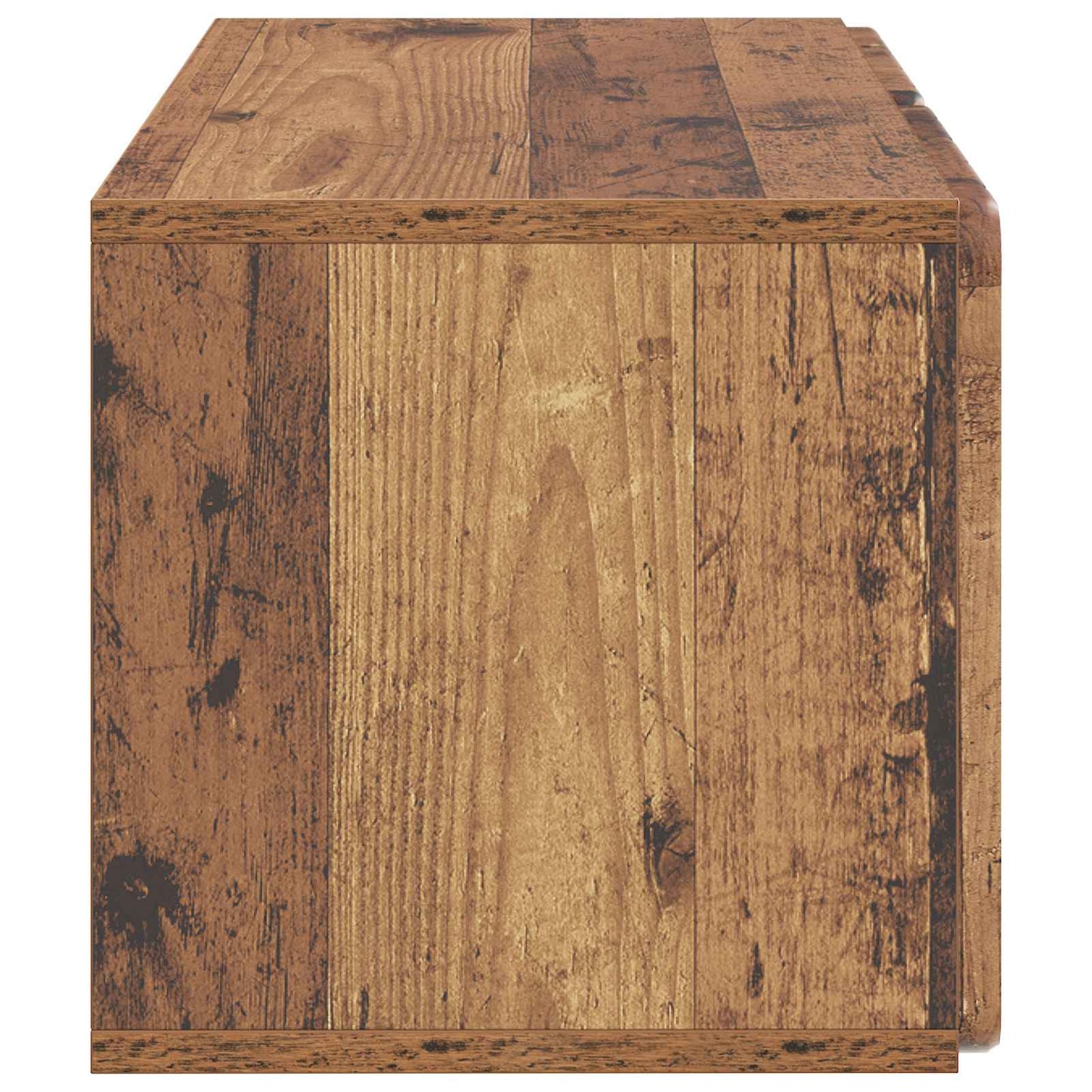 Fali TV szekrény 59,5 x 31 x 30 cm Antik Fa Szerelt Fa