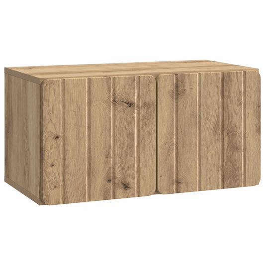 Fali TV szekrény Kézműves Tölgy 59,5 x 31 x 30 cm Szerelt Fa