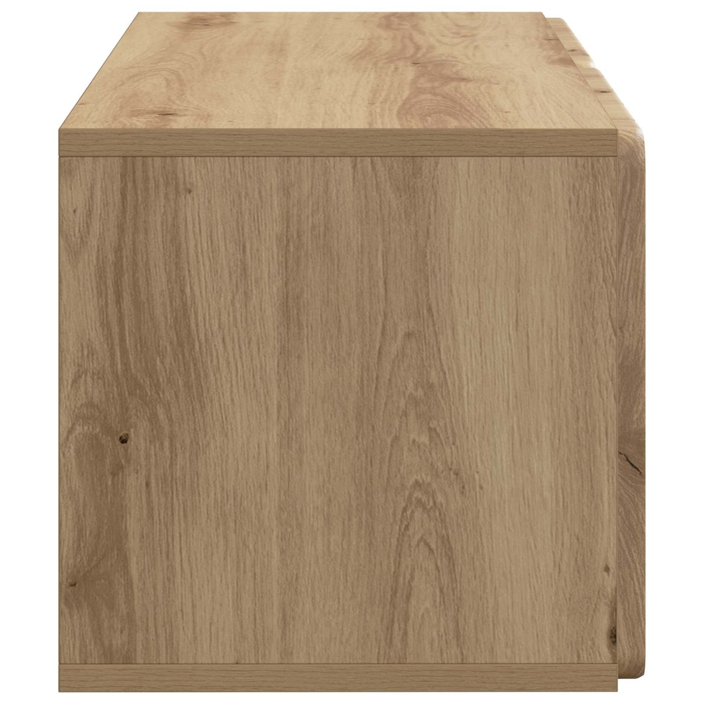 Fali TV szekrény 59,5 x 31 x 30 cm Kézműves Tölgy Szerelt Fa