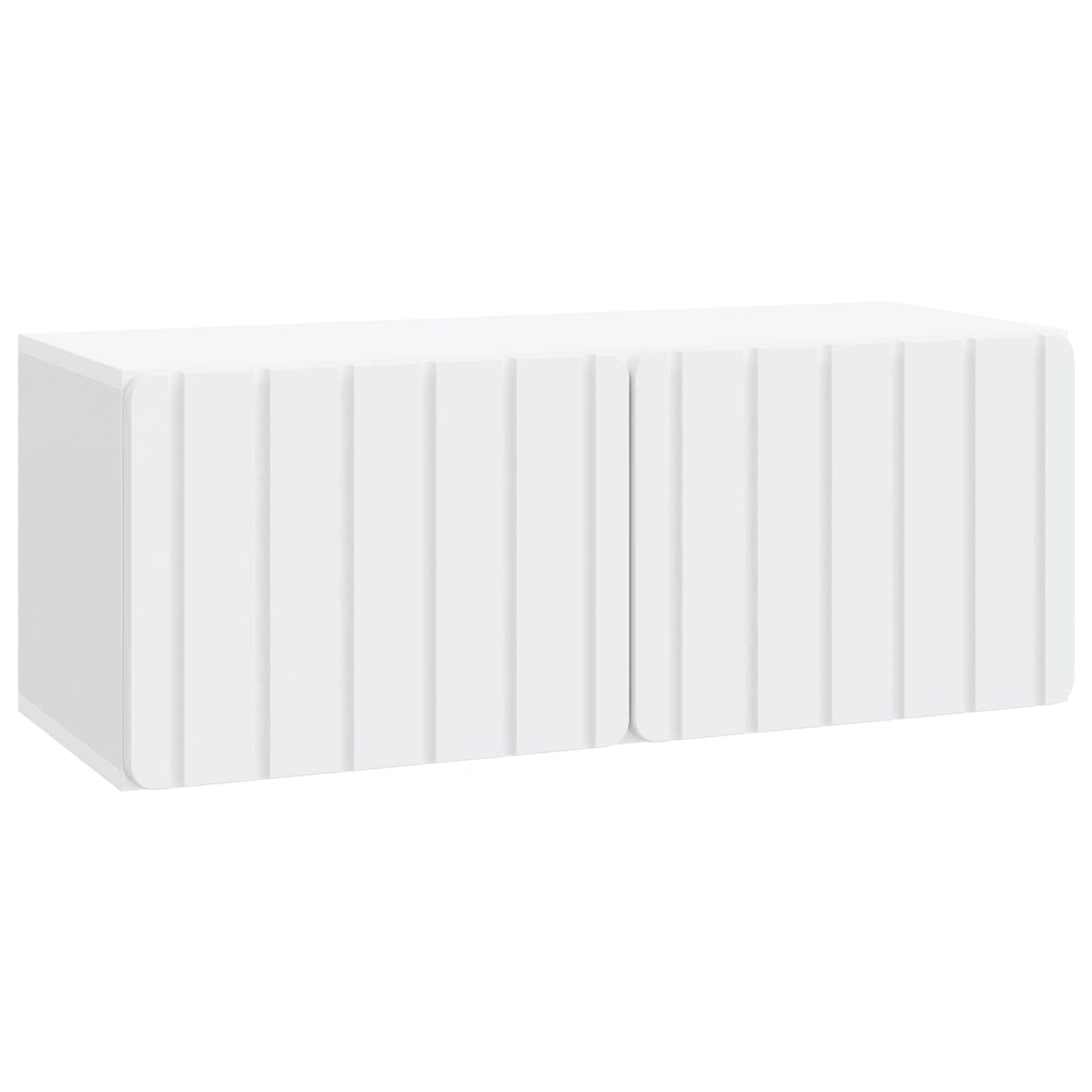 Fali TV szekrény 78,5 x 31 x 30 cm Fehér Szerelt Fa